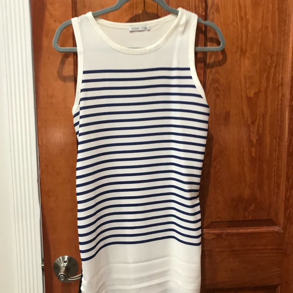 Zara blue and white striped tunic
